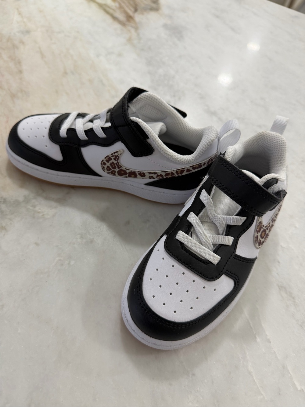 Nike Court Borough Low Leopard Swoosh Sneakers | Toddler 10C